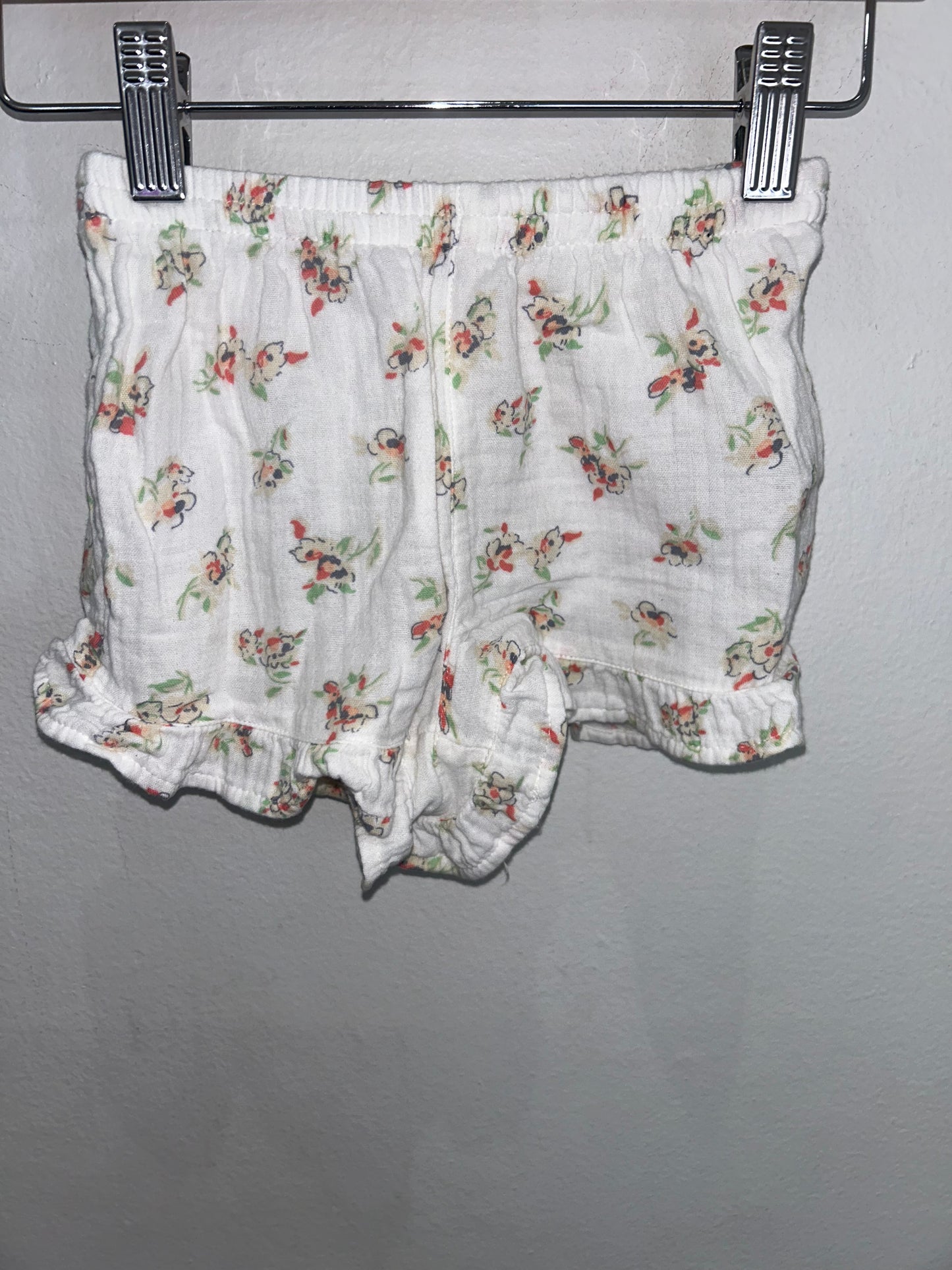 White flowers shorty set 3y