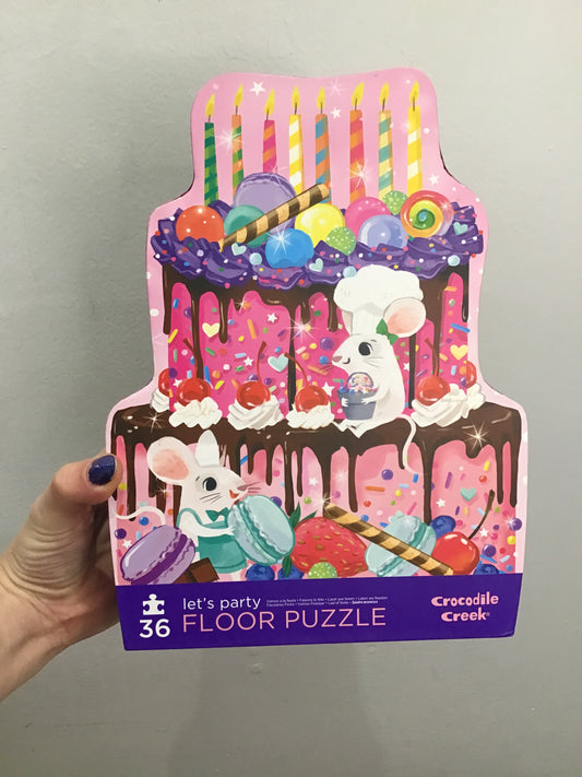 Crocodile Creek 36 piece puzzle - lets party