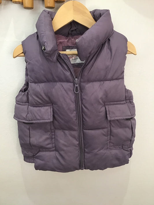 Purple puffer vest 12-18m