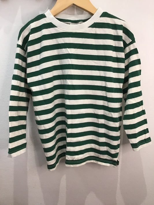 Longsleeve stripes green 4-5y