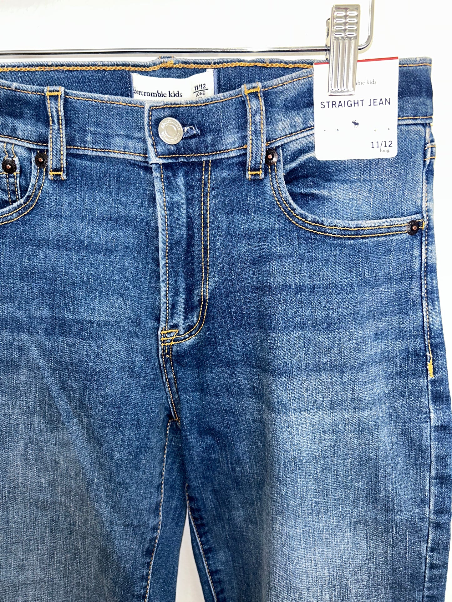Abercrombie straight jean long 11-12y NEW