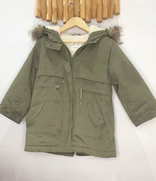 Olive fall or spring jacket 4-5y