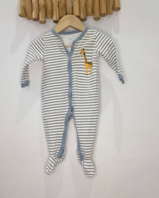 Giraffe stripe sleeper 3-6m