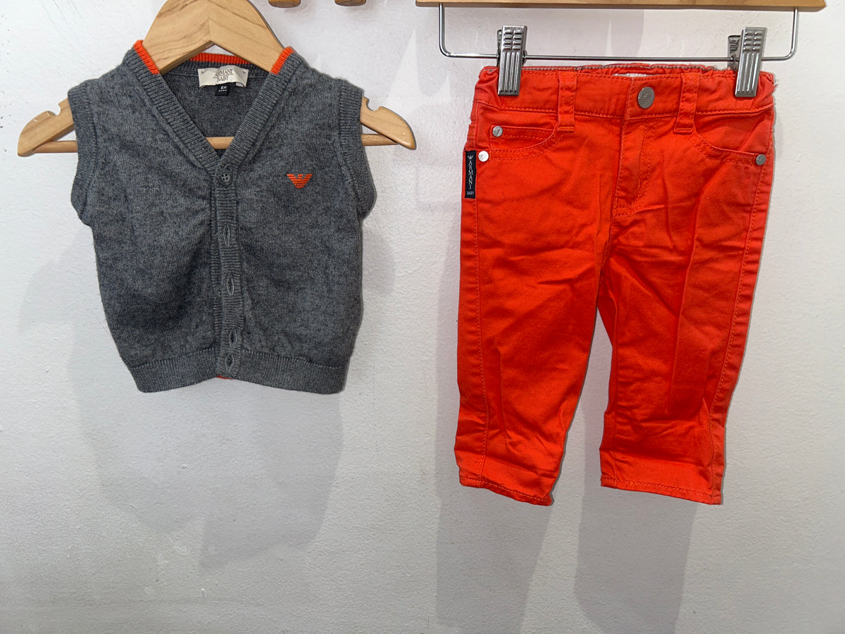 Armani baby set 6m