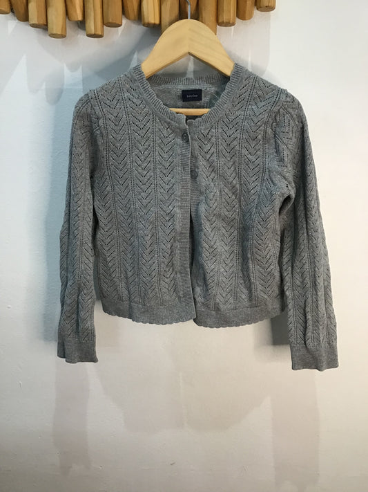 Grey embossed cardi 5y