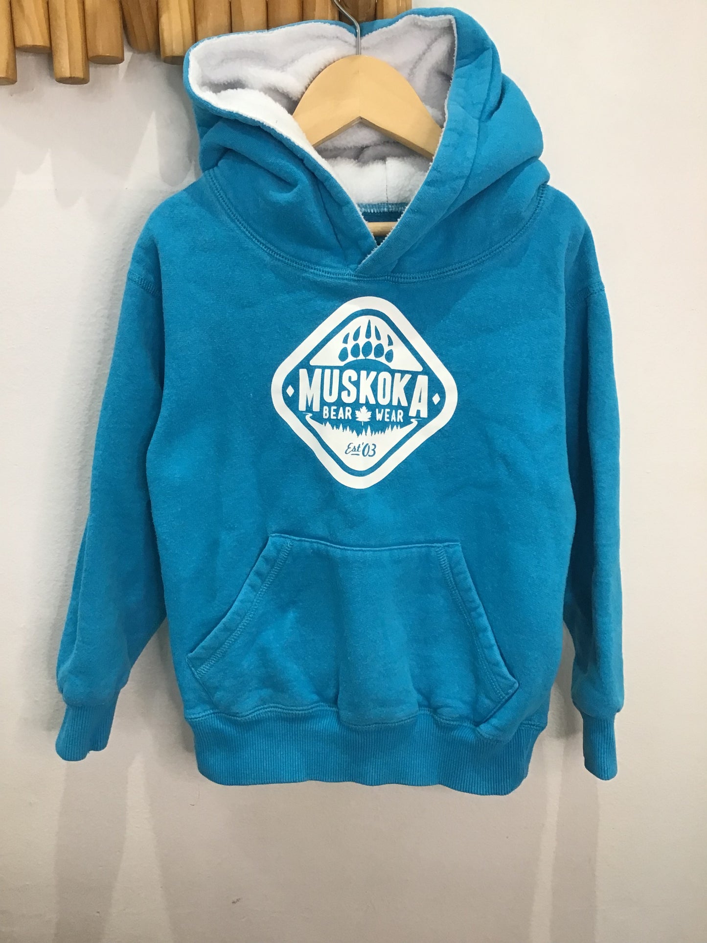 Muskoka bearwear blue hoodie 4-5y