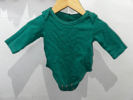 Dark green onesie newborn