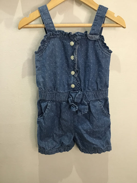 Dots shorty romper 12-18m