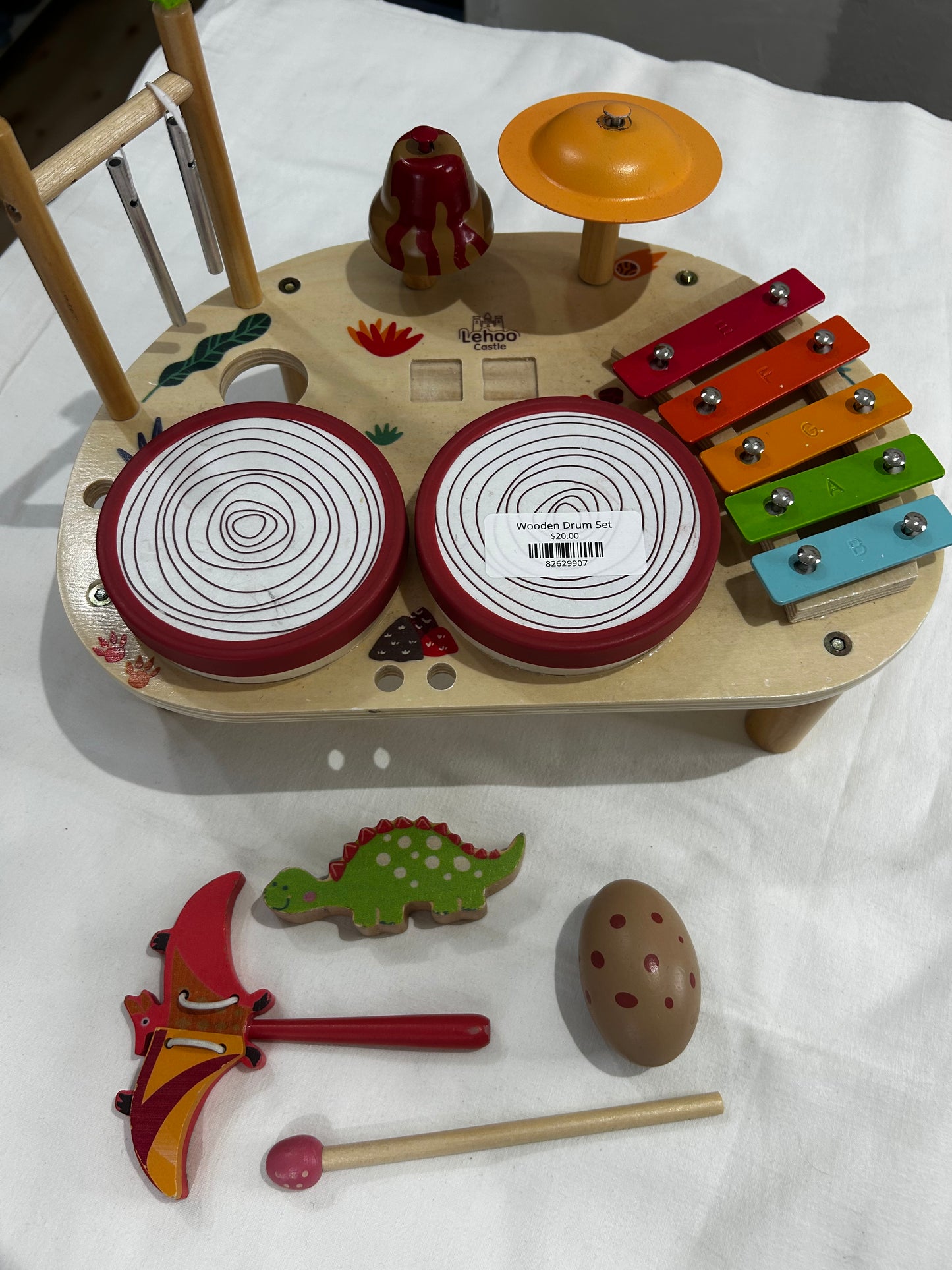 Wooden Drum Set