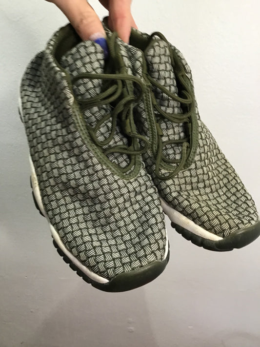 Y5 flyknit green Jordans