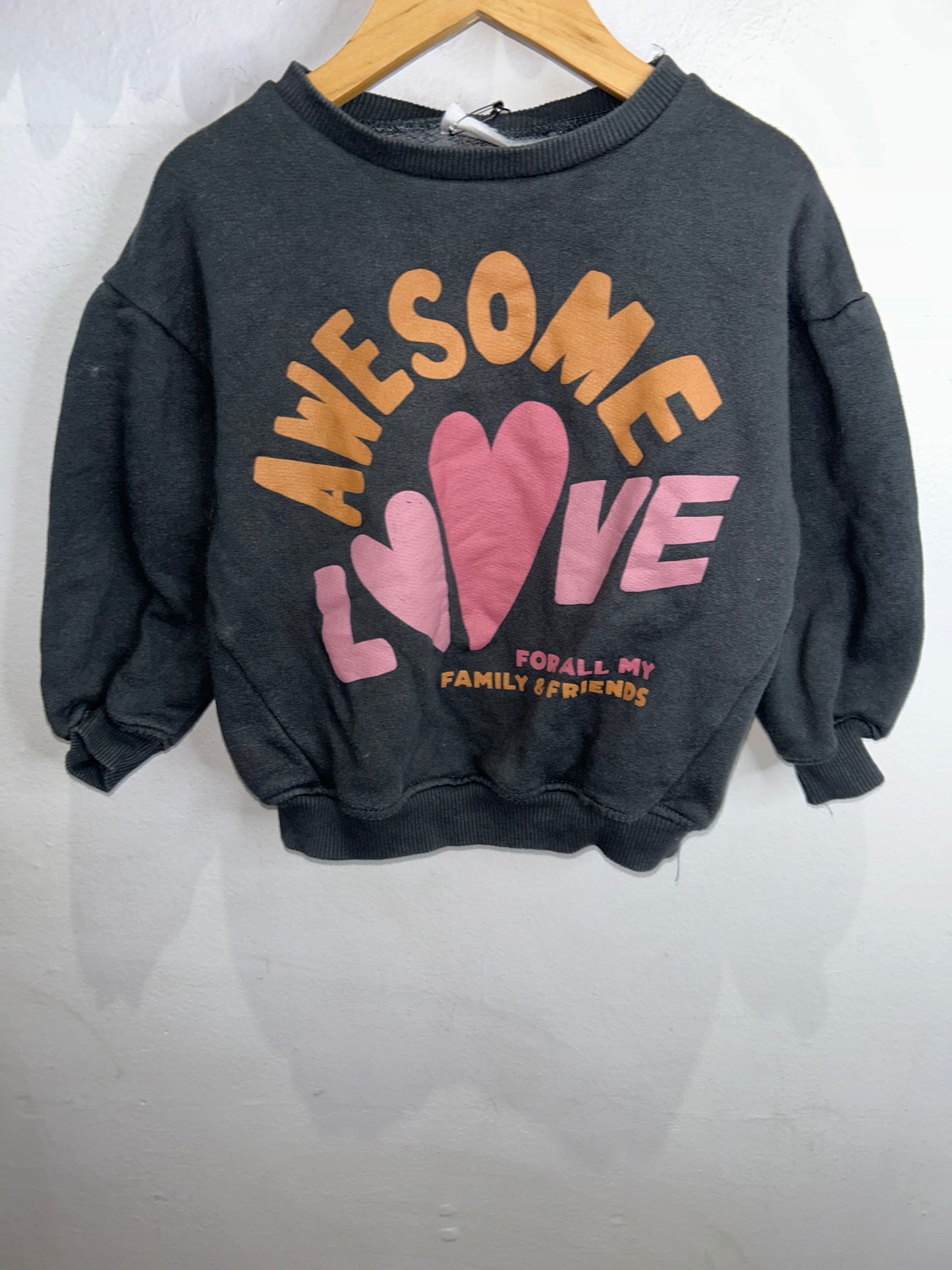 Love for friends and family pullover 2-3y