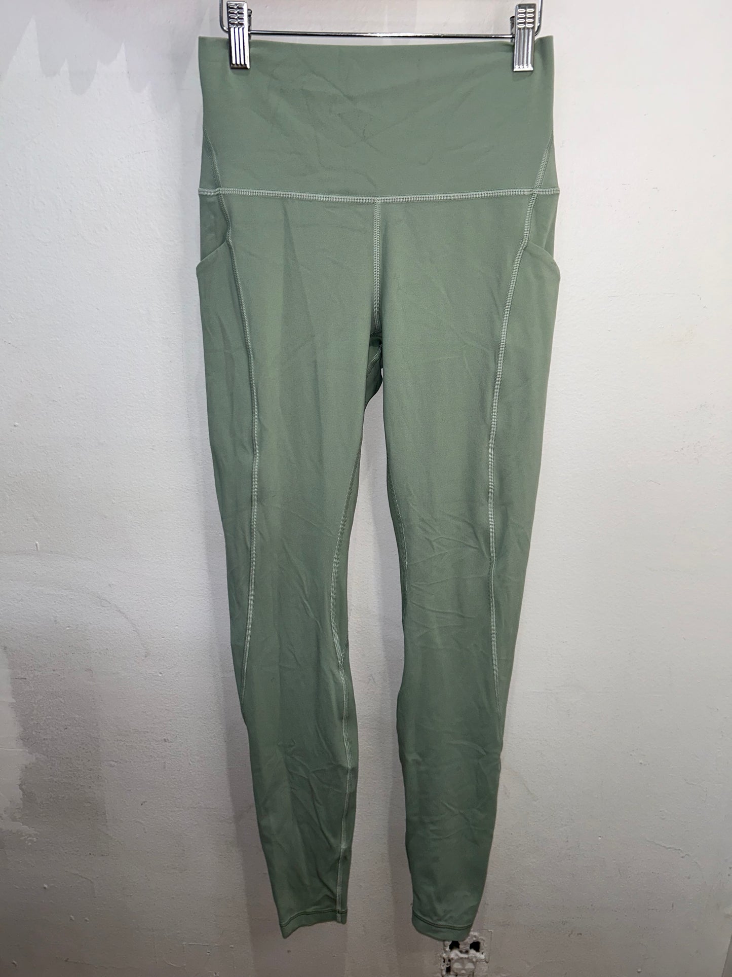 Lululemon teal high waist leggings - size 4