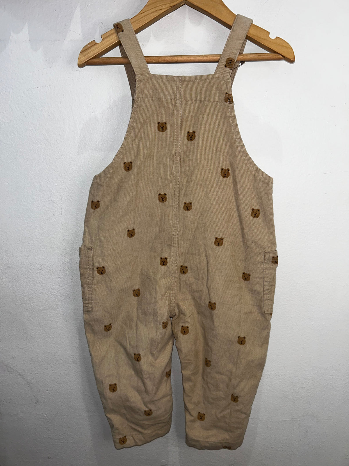 Bears corduroy romper 12-18m