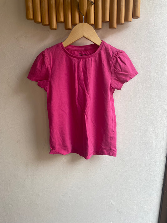 Hot pink tee 5-6y