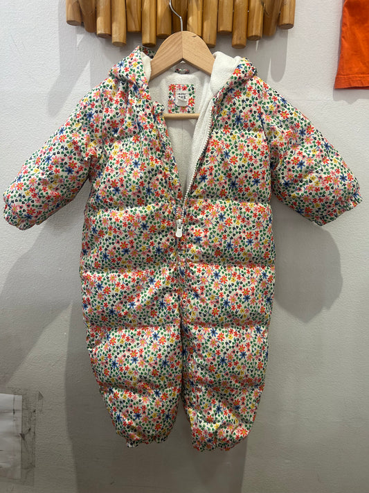 Gap floral snowsuit 12-18m