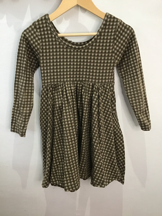 Jamie Kay brown checkered dress 4y