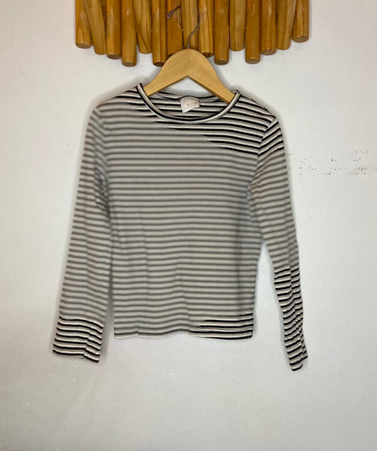 Striped ribbed long sleeve 8y