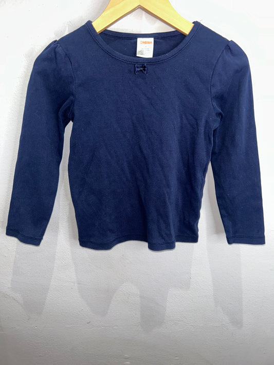 Navy longsleeve 5-6y