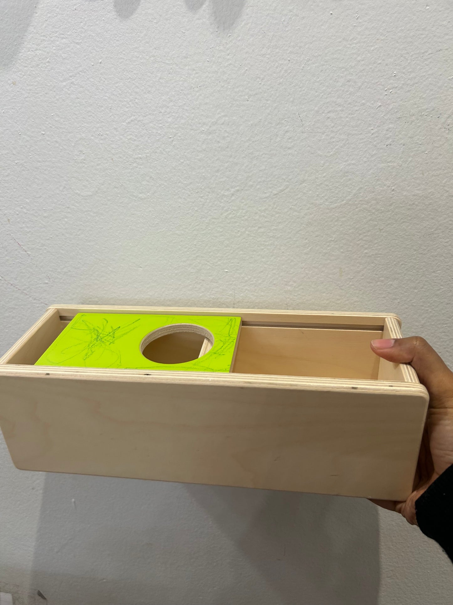 Lovevery wooden ball drop box