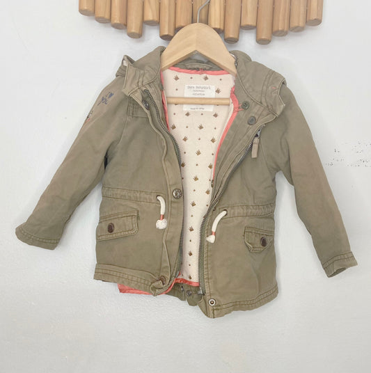 Canvas jacket w removeable layer 18-24m