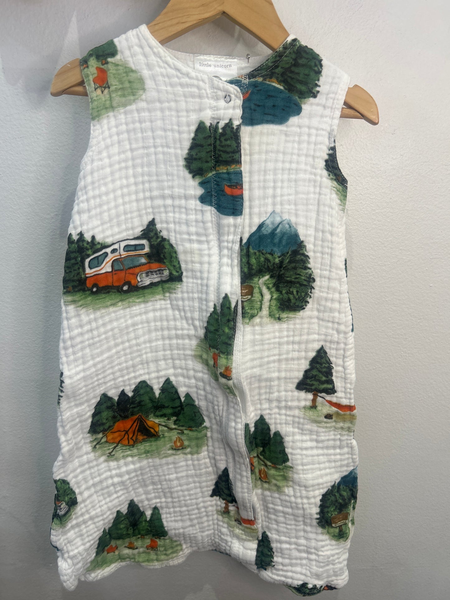 Camping print sleepsack 0.5TOG 0-6m