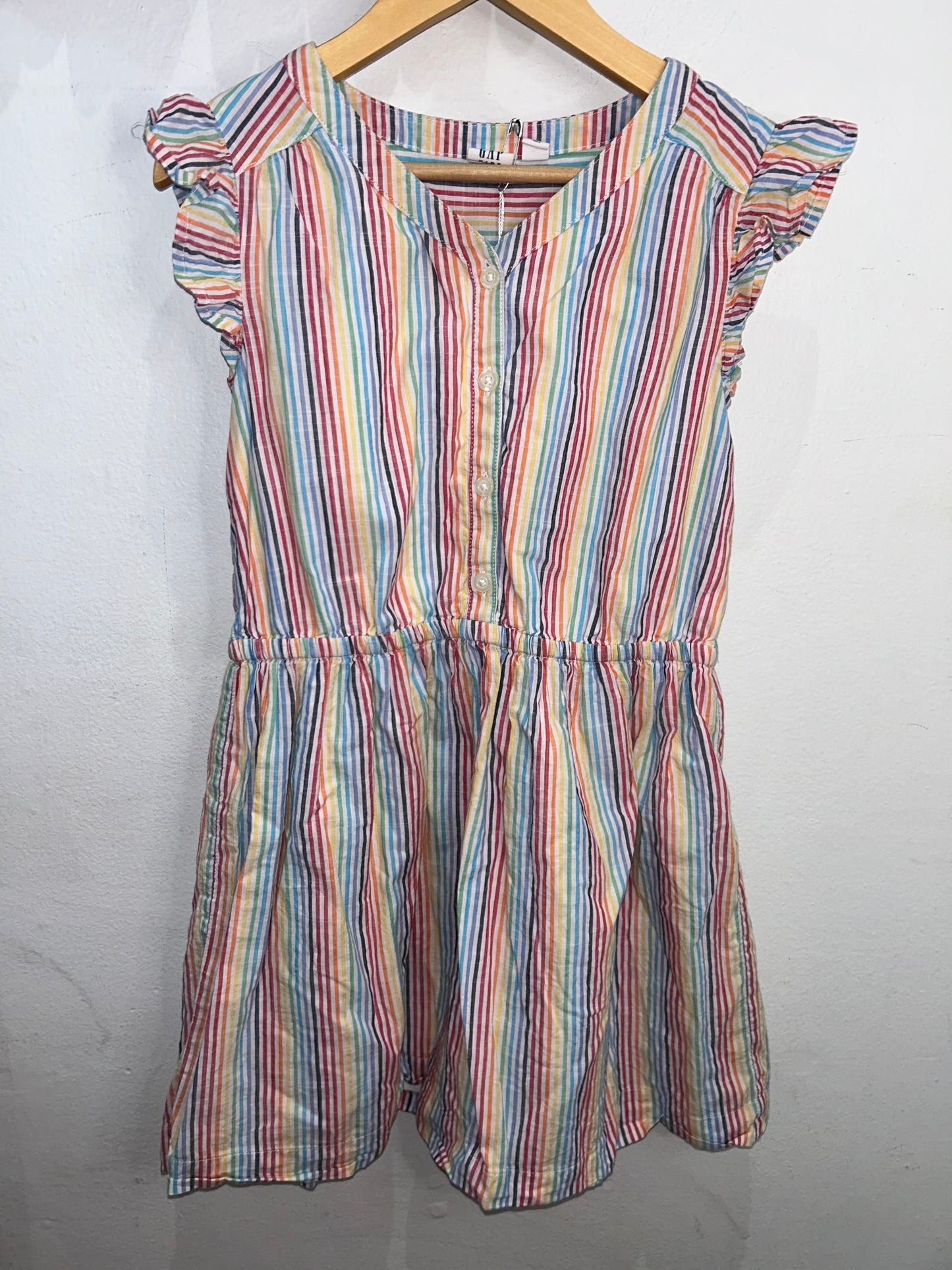 Rainbow lines dress 8y
