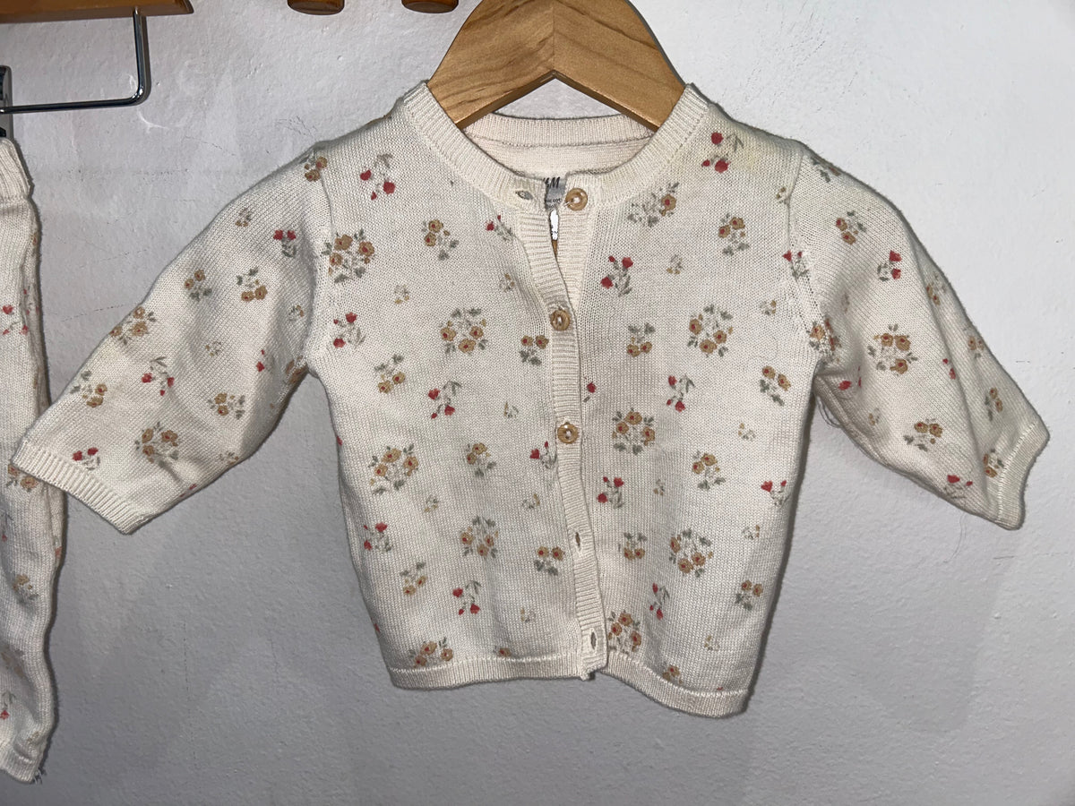 Floral sweater set 1-2m