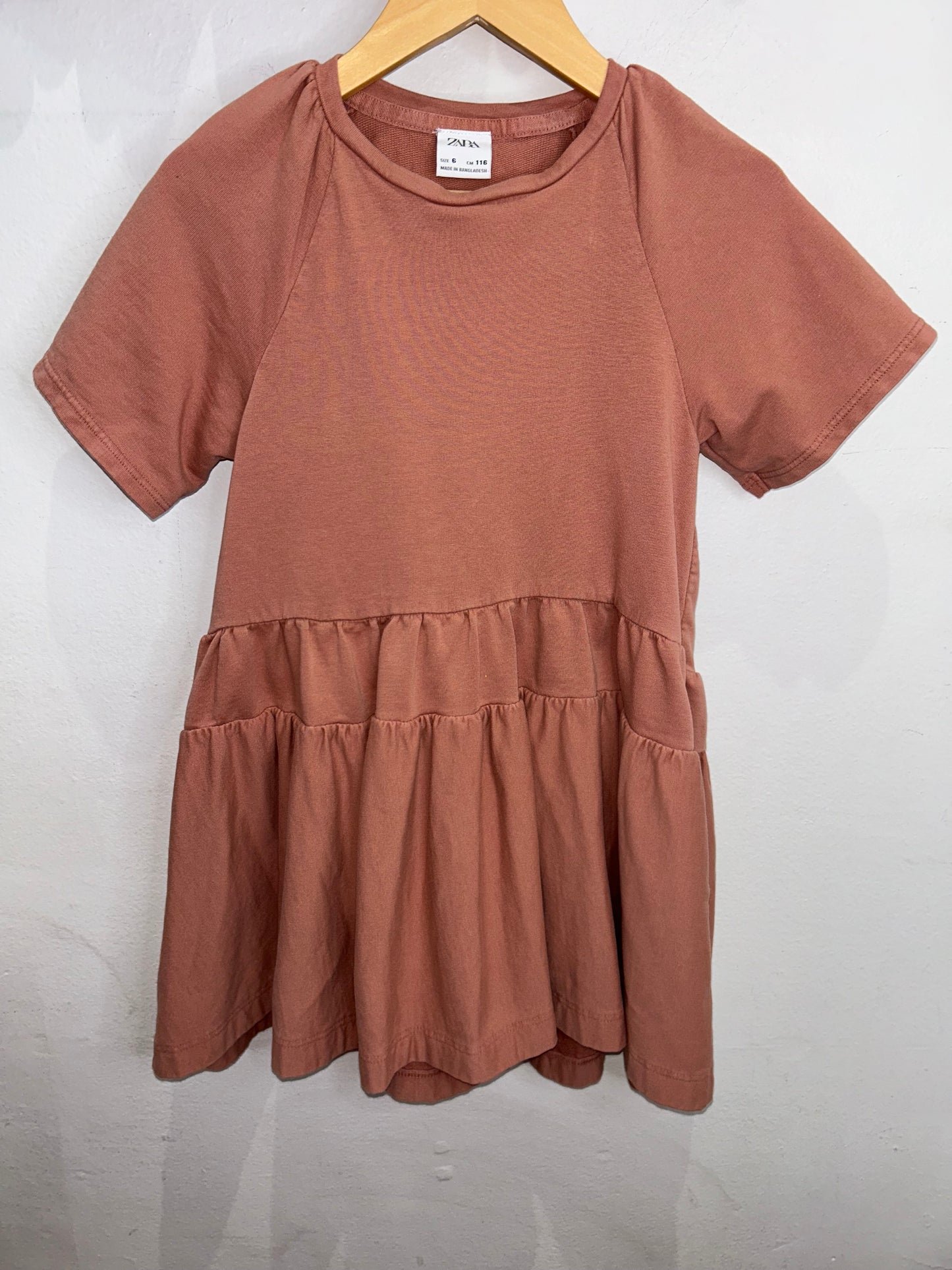 Rose short sleeve dress 6y