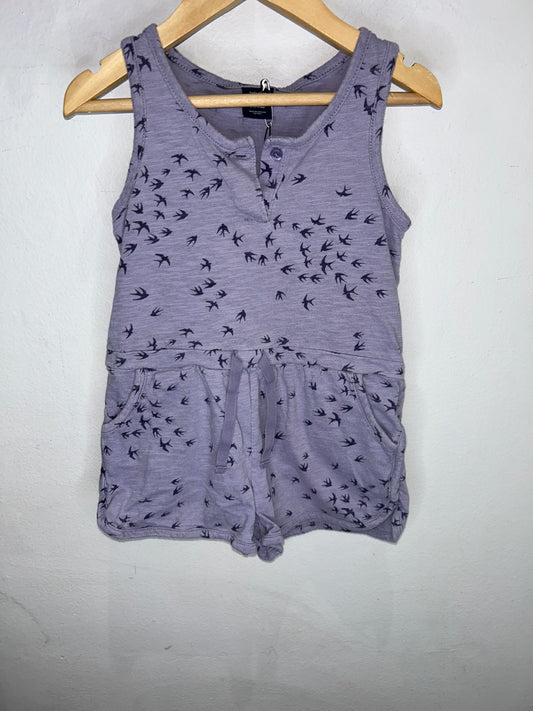 Birds Purple Romper 4y*