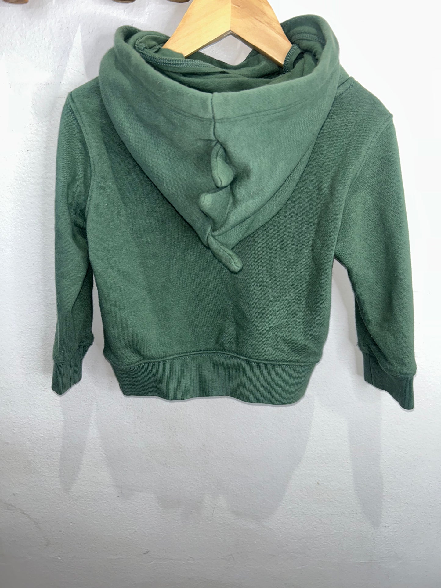 Roarsome green hoodie 2y