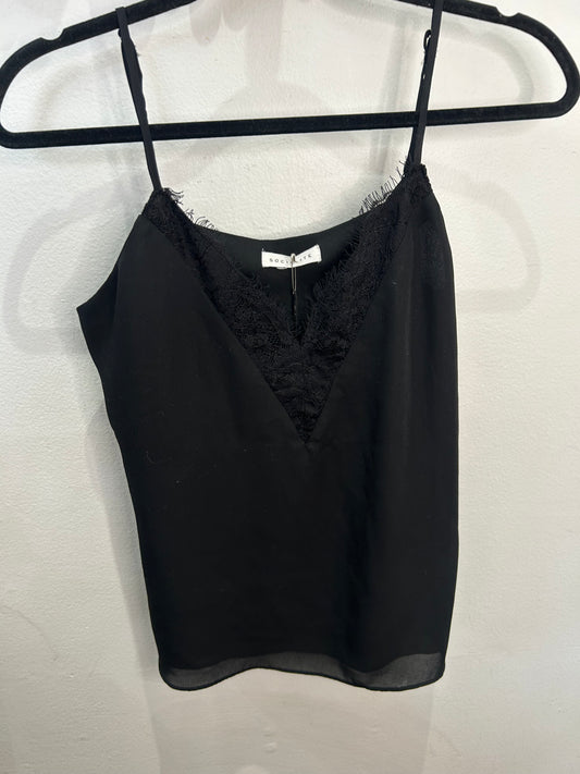 Black lace tanktop - adult S