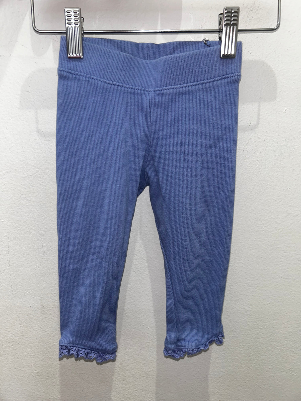 Powder blue ribbed pants 18m