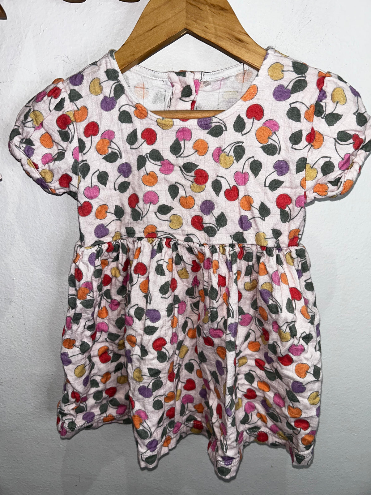 Apple dress set with bloomers and headband 12-18m