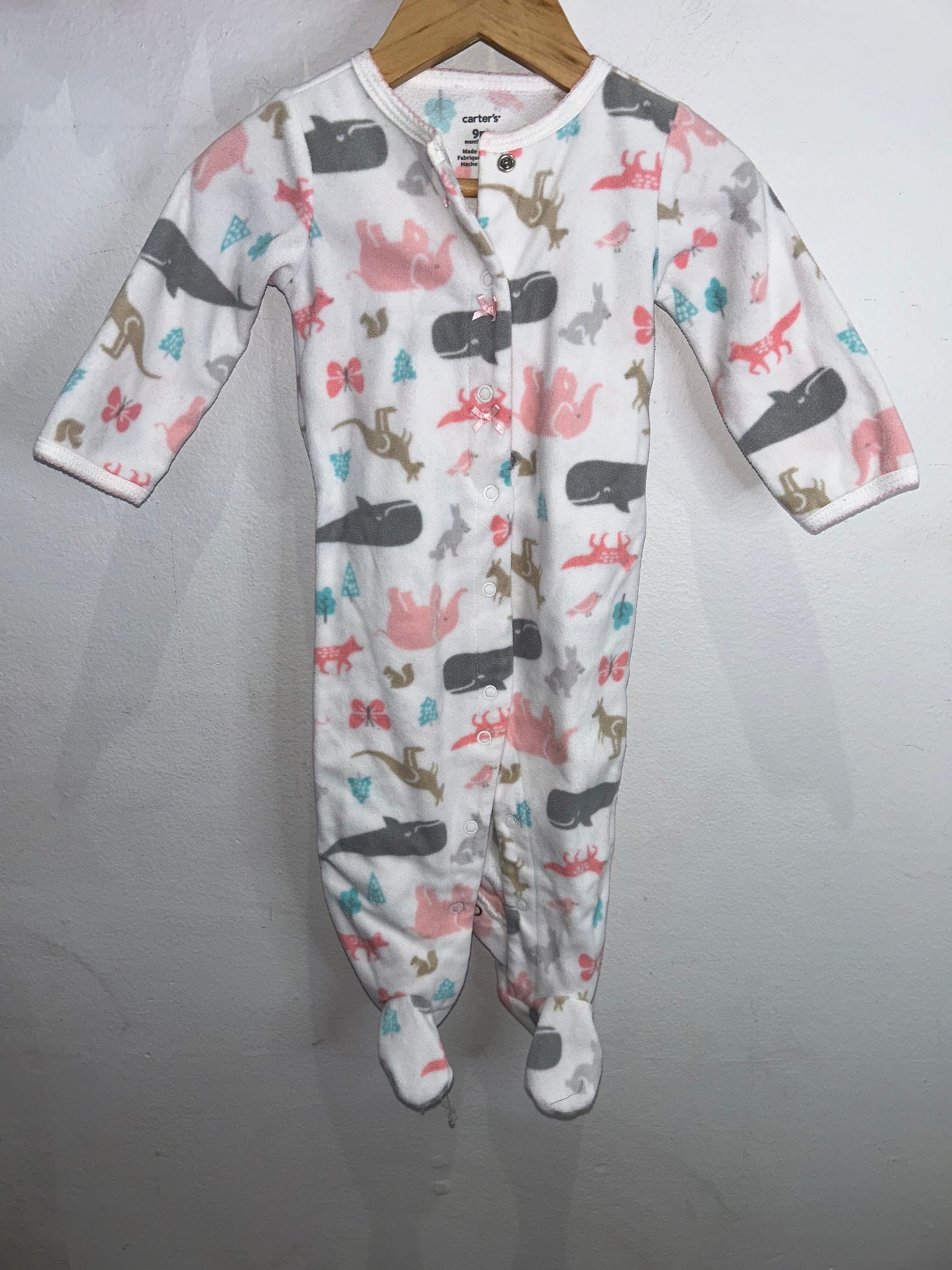 Fleece animal sleeper 9m