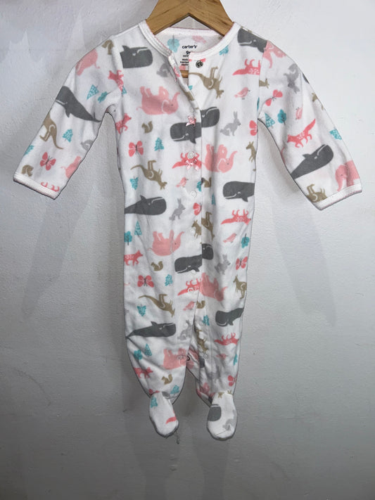 Fleece animal sleeper 9m