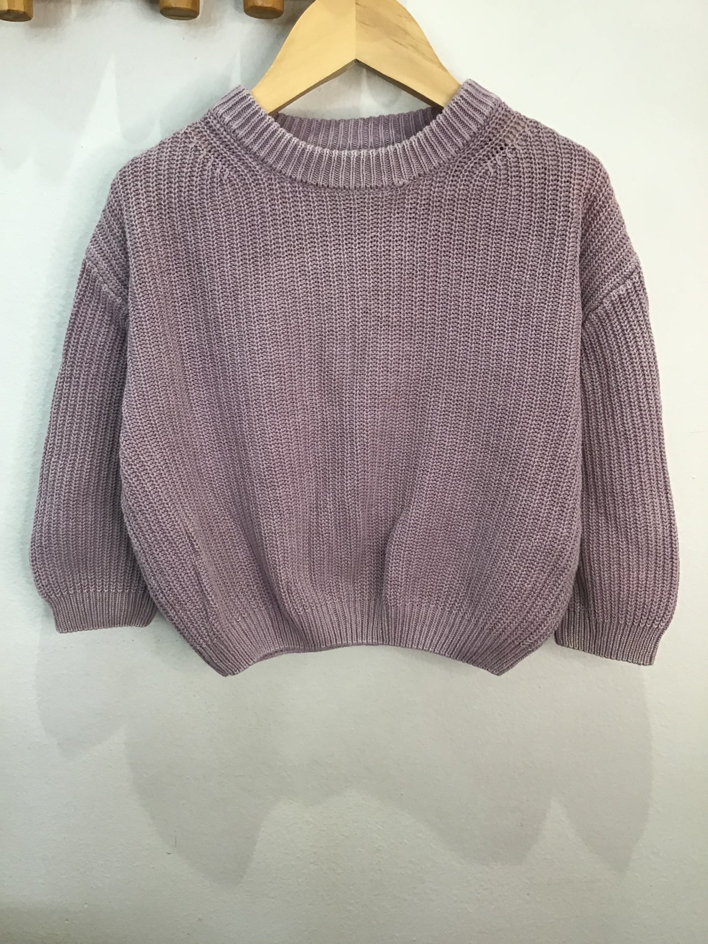 Pullover lavender waffle 2-4m
