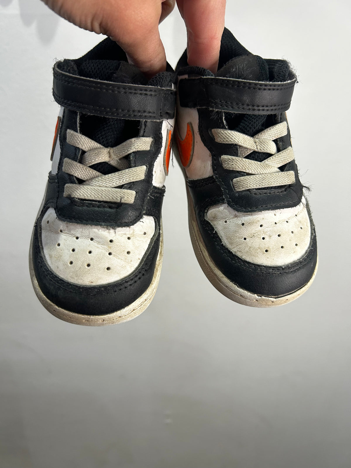 C8 orange swoosh Nikes