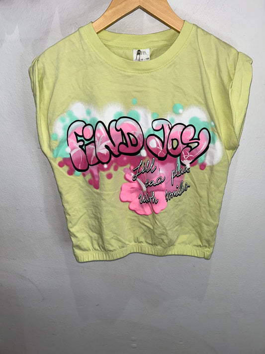 Find joy graffiti tee 11-12y