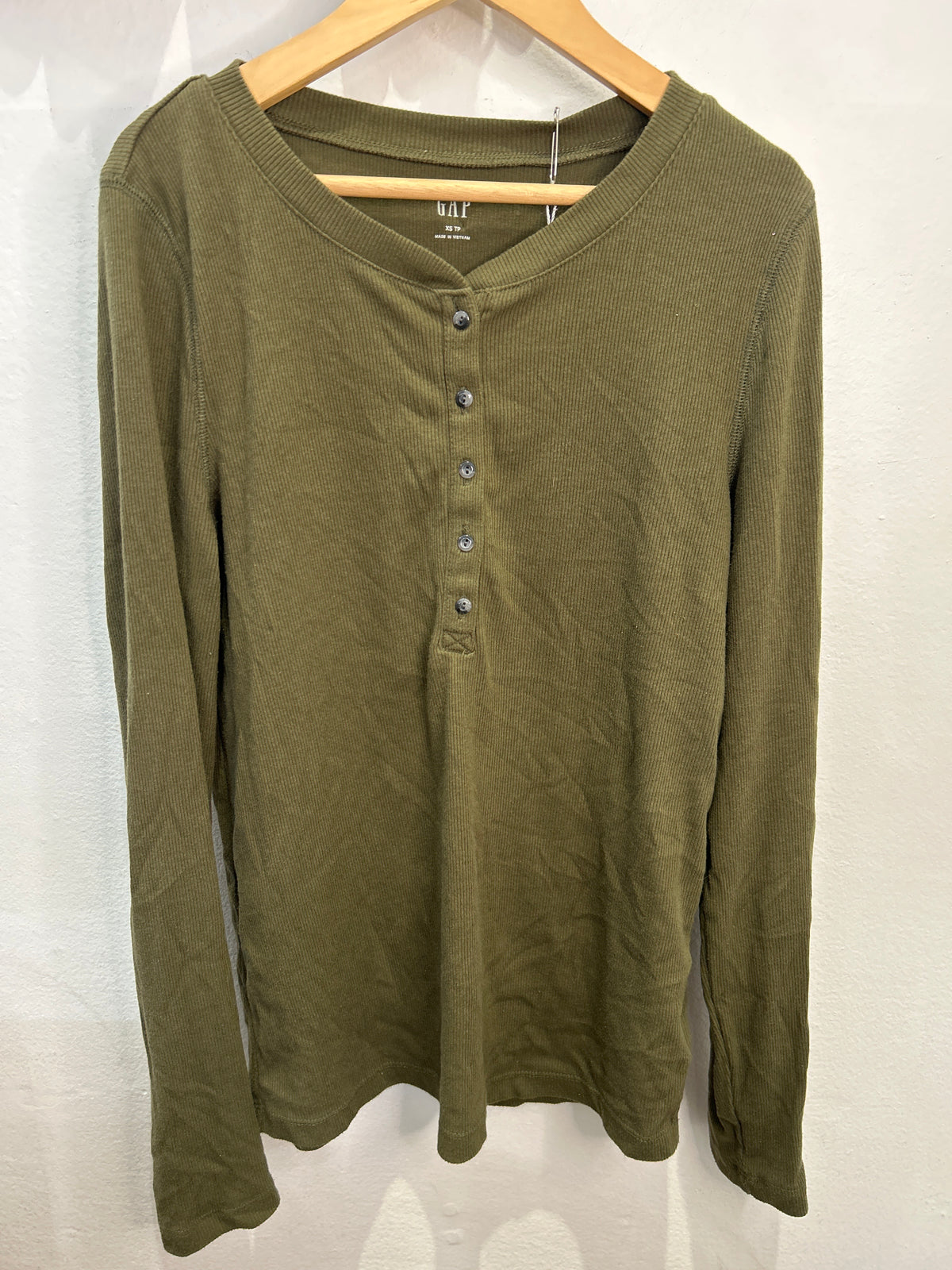 Olive henley - adult XS