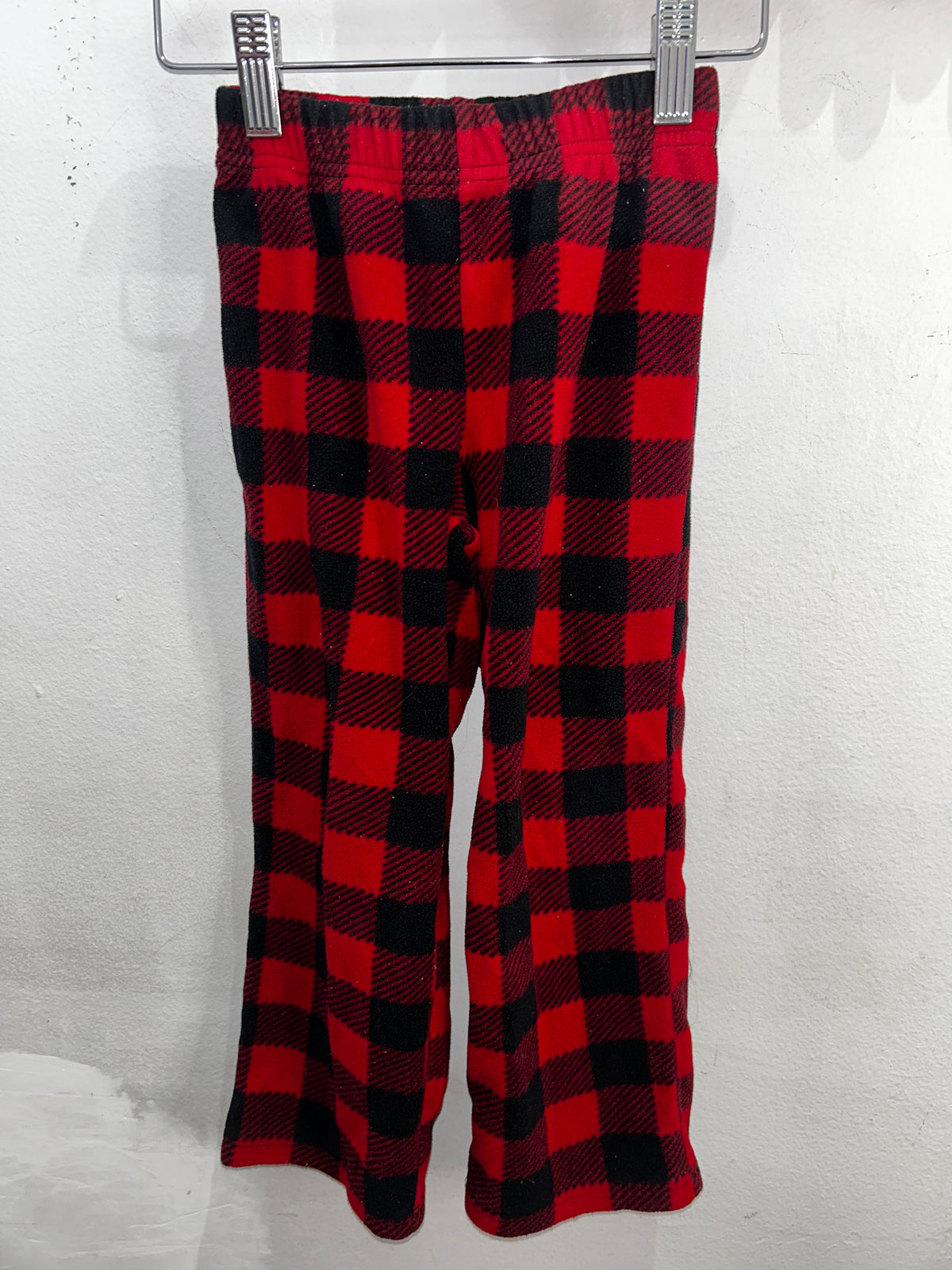 Roots red fleece pyjamas 4y