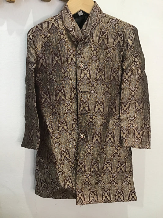 Jacquard nehru jacket 4-6y