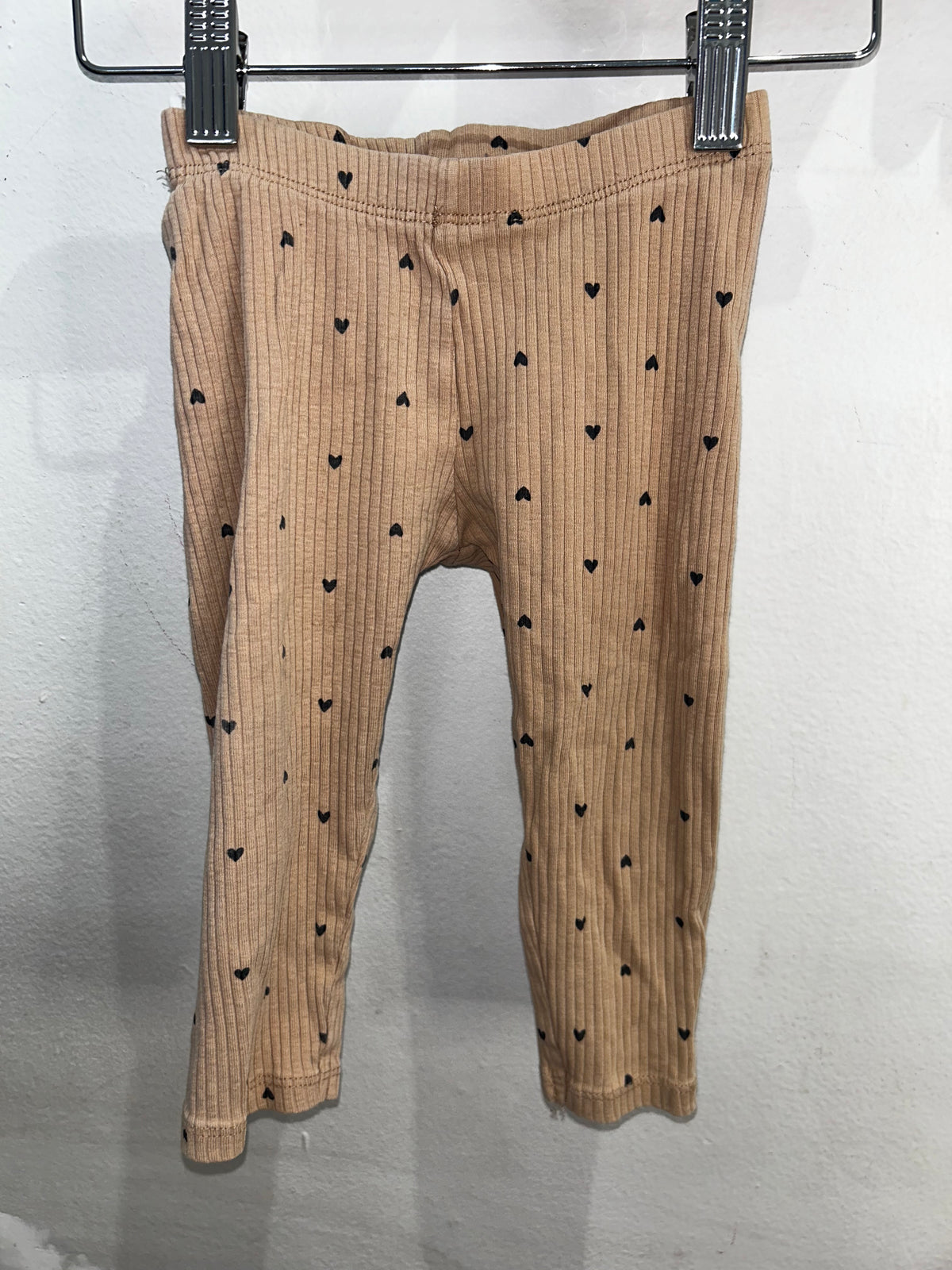 Beige ribbed set 12-18m