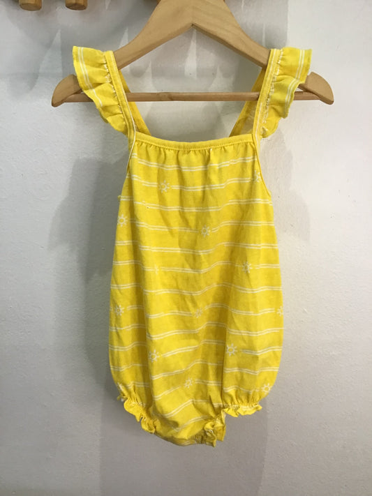 Romper shorty yellow 18-24m