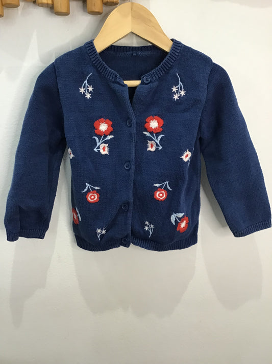 Embroidered cardigan 18-24m