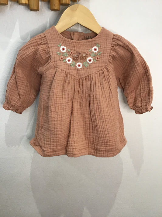 Dress deer knit 0-3m