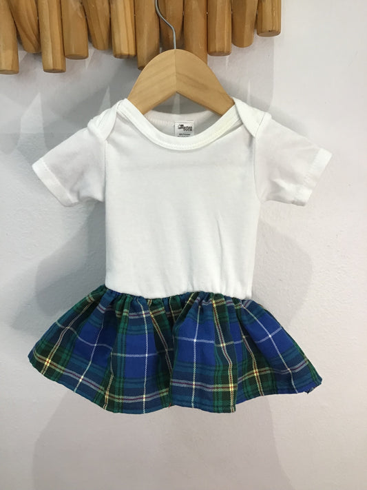 Baby tartan dress 0-3m