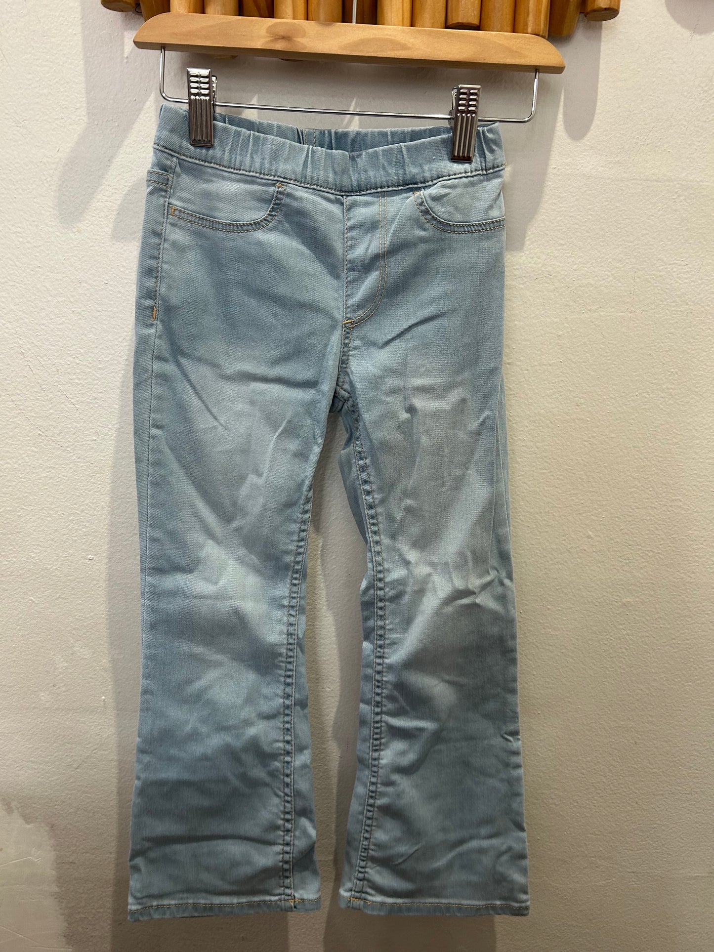 Very light wash flare jeggings 5-6y