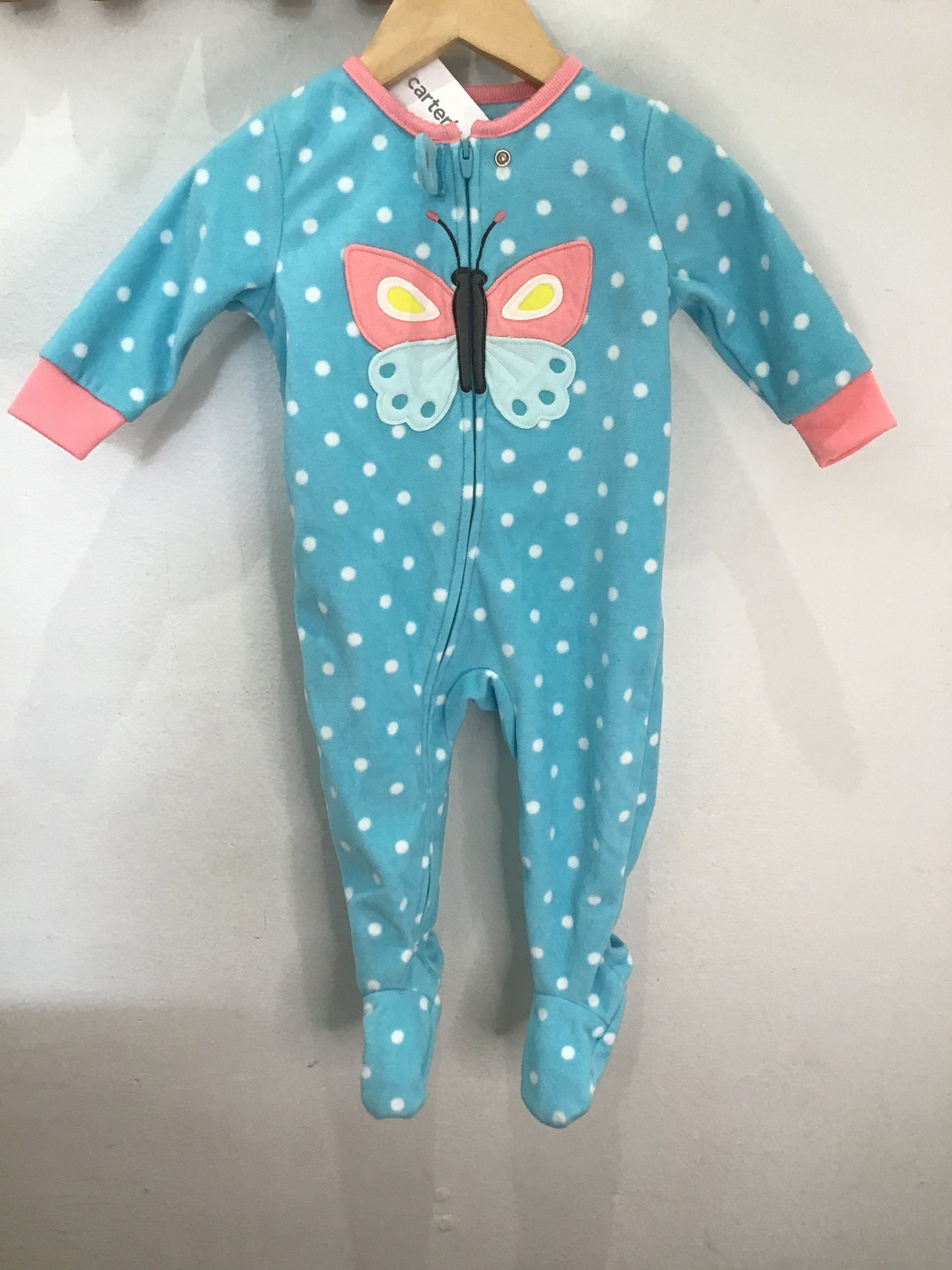 Fleecy butterfly sleeper 6m NEW