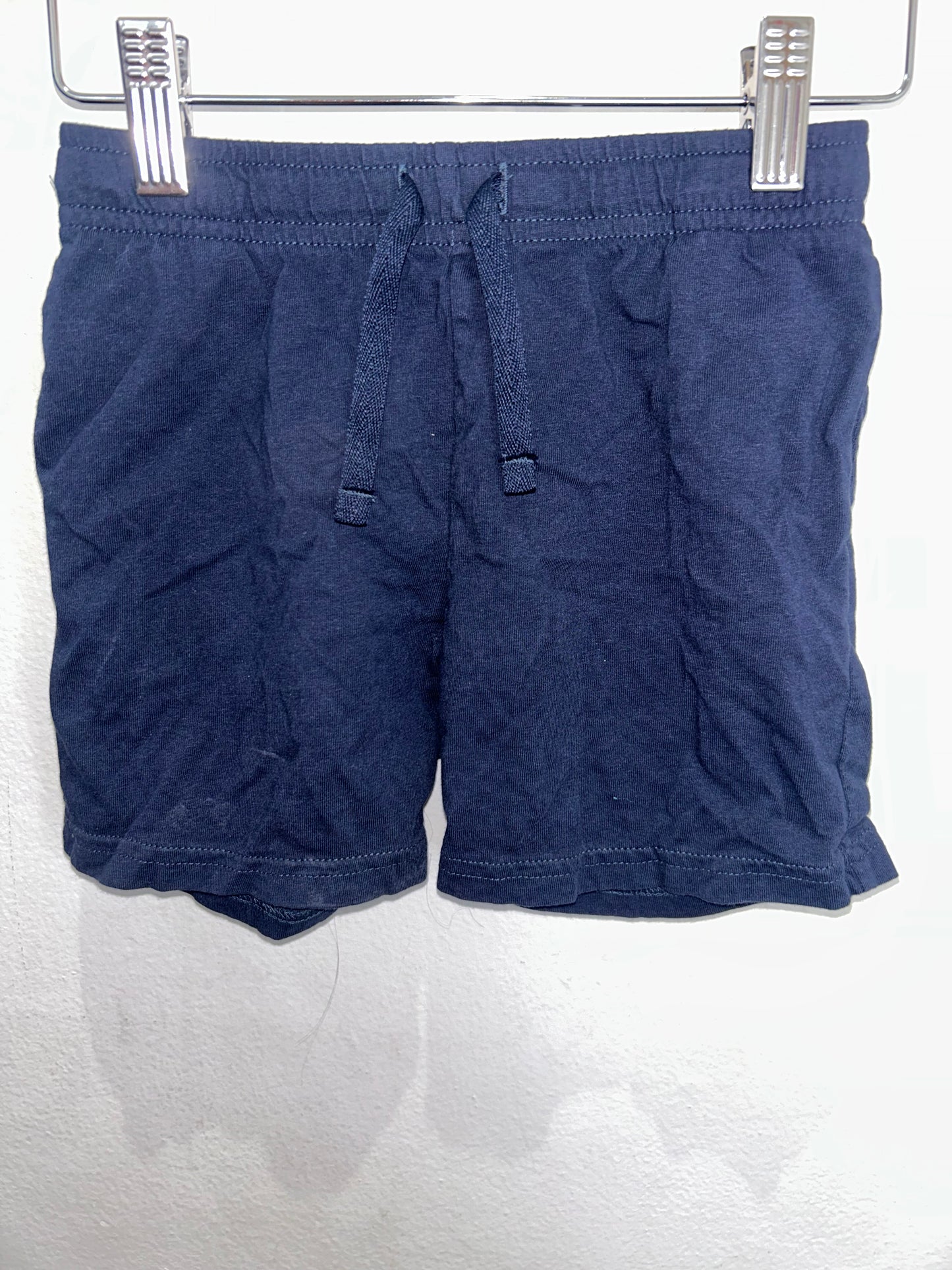 Navy cotton shorts 4-5y