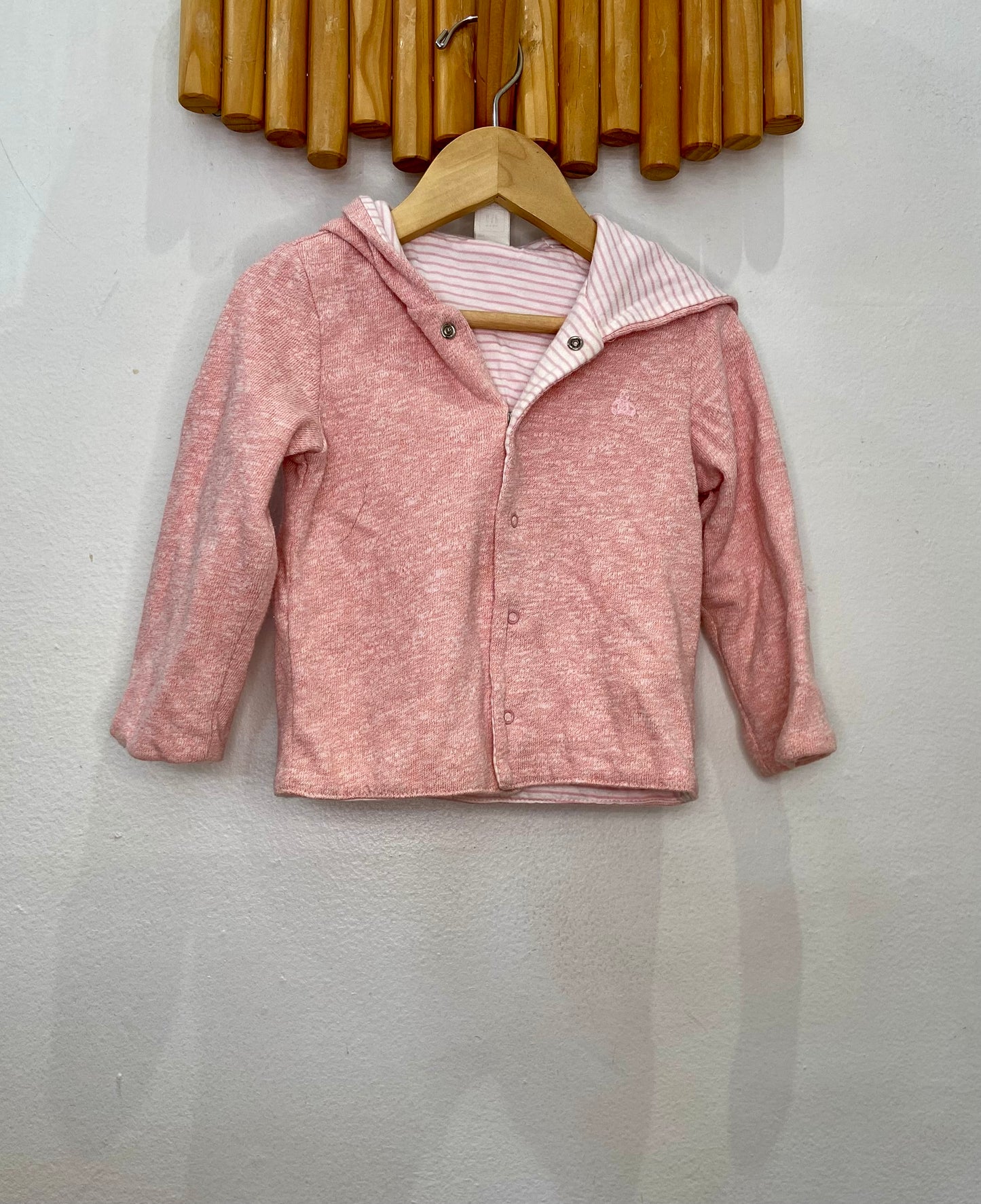 Pink reversible sweater 18-24m